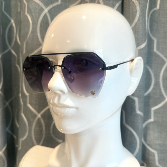 Luxury Sunglasses- GG Octagon Black