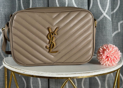 Mirror Bag- YS Taupe Chevon Camera Bag