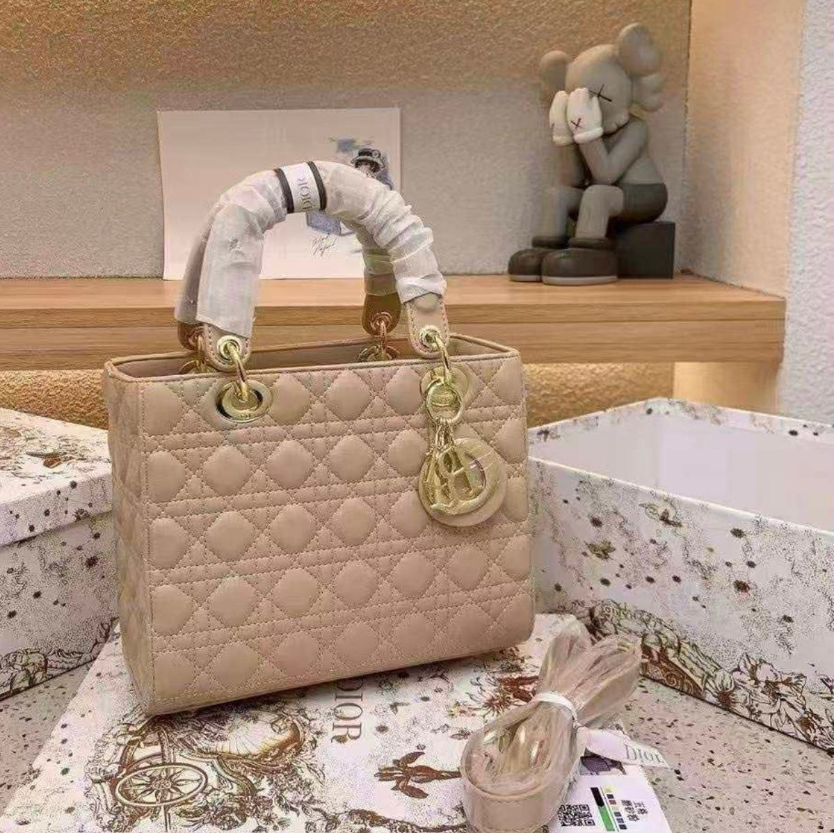Mirror Bag- Special Order CD Lady D Cream