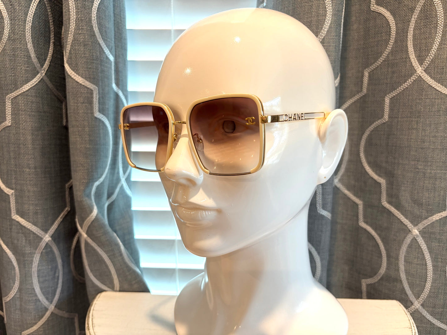 Luxury Sunglasses- CC White Ombre
