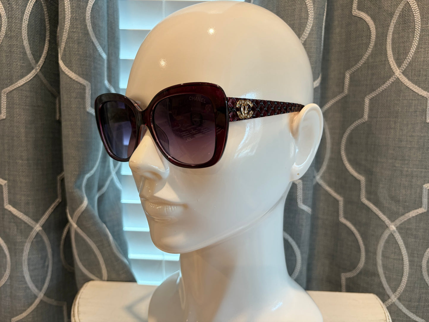 Luxury Sunglasses- CC Cat Eye Purple