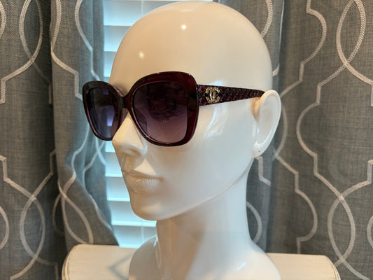 Luxury Sunglasses- CC Cat Eye Purple