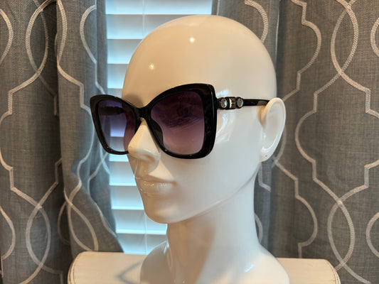 Luxury Sunglasses- CC Cat Eye Rhinestone