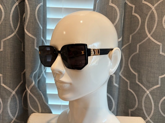 Luxury Sunglasses- Lulu Gold Rhinestone