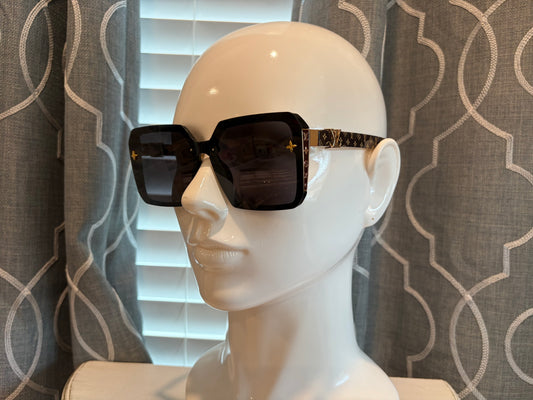 Luxury Sunglasses- Lulu Brown Mono Slim