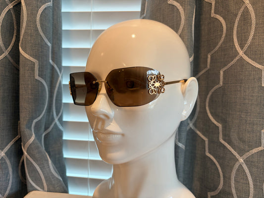 Luxury Sunglasses- Low Gold Dark Tinted