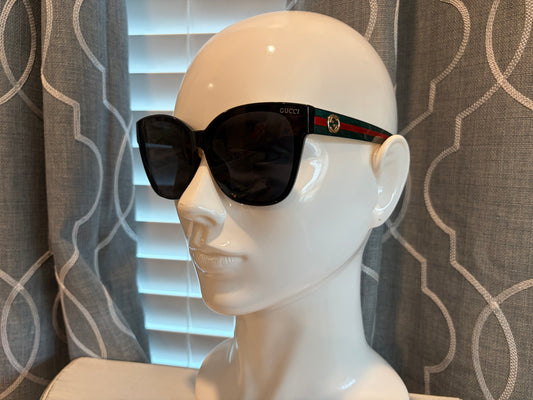 Luxury Sunglasses- GG Green and Red Sparkle