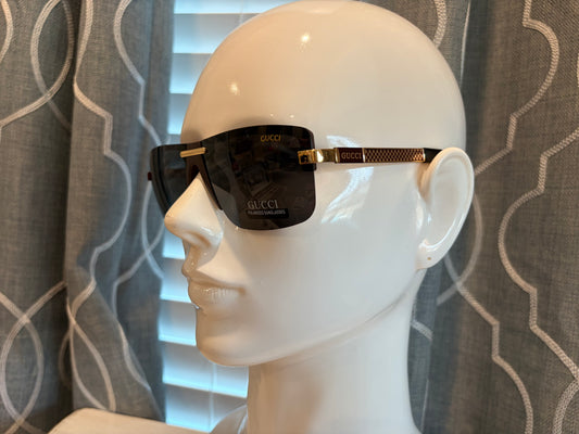 Luxury Sunglasses- Men’s/Unisex- GG Gold and Black Checkered