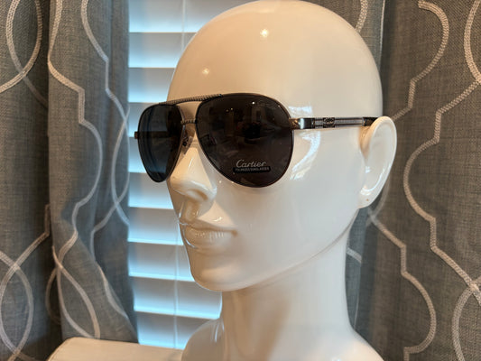 Luxury Sunglasses- Men’s/Unisex- CT Black Aviators