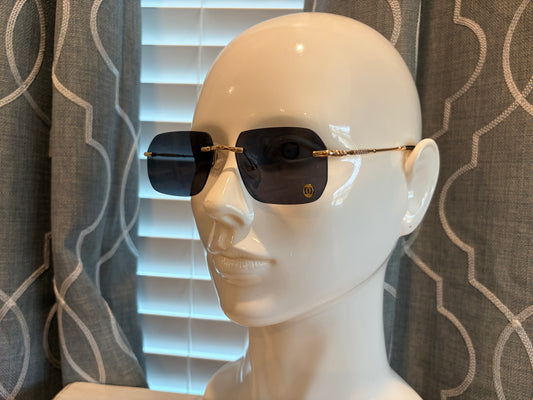 Luxury Sunglasses- Men’s/Unisex- CT Black and Gold