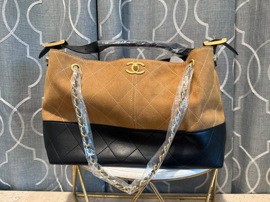 Mirror Bags-  CC Tan Suede Bag