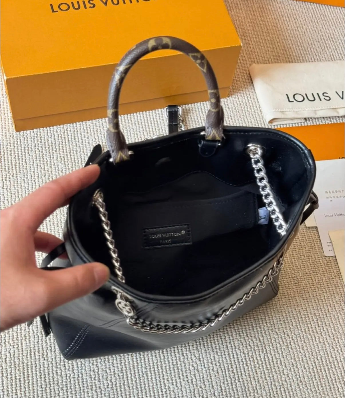 Mirror Bags- Lulu Small Bagpack Black