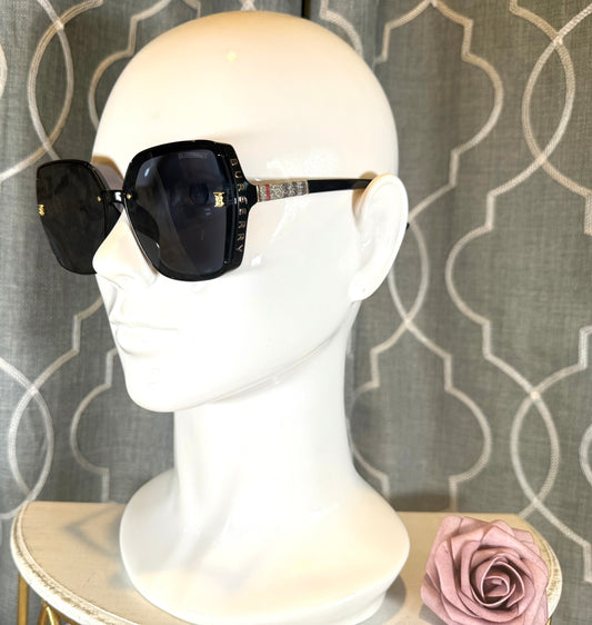 Luxury Sunglasses- Box 7-BB Black Check Sparkle