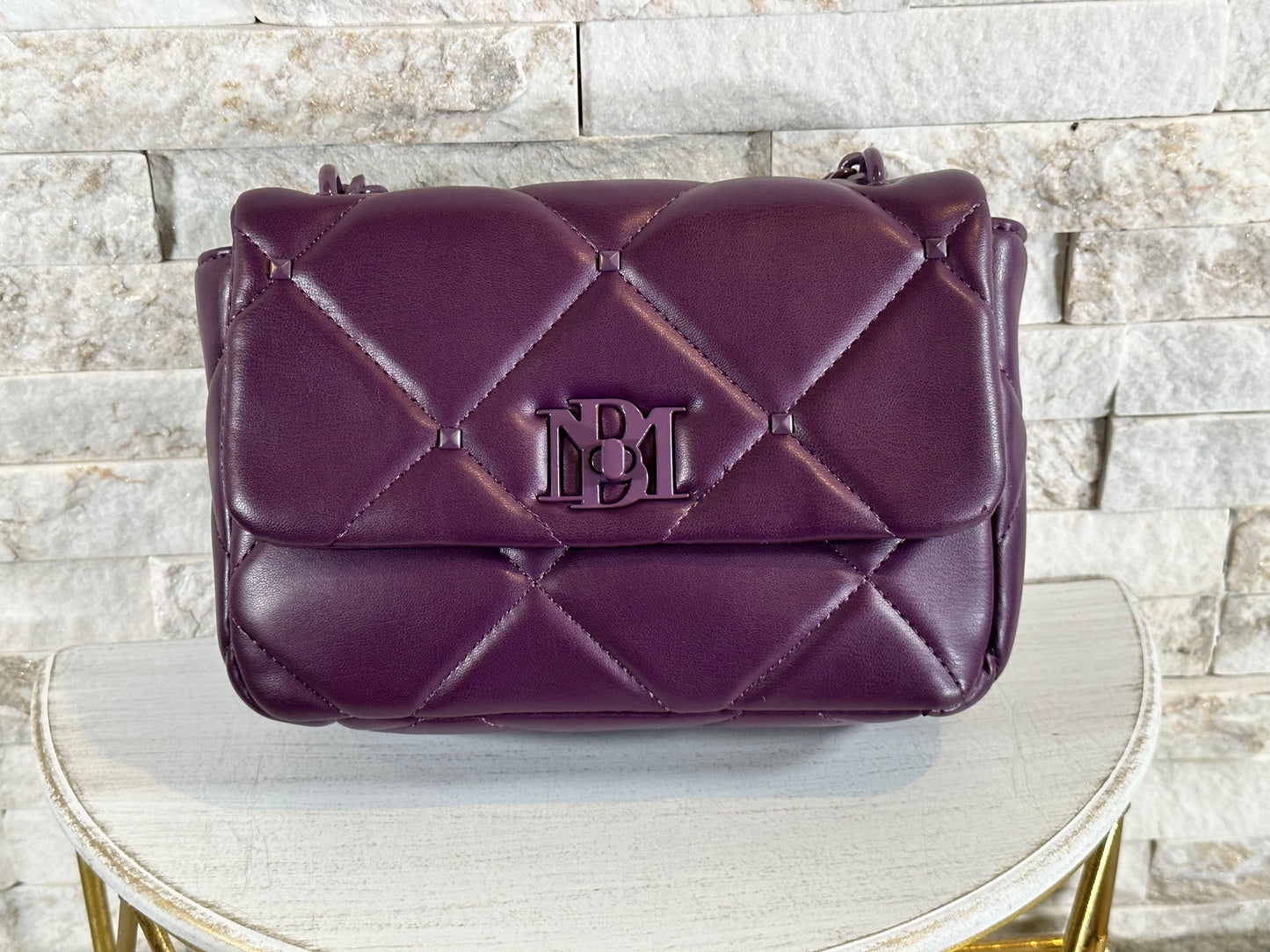 29 BM Purple Studded Bag