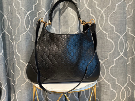 Mirror Bags- GG B Large Tote Black Mono