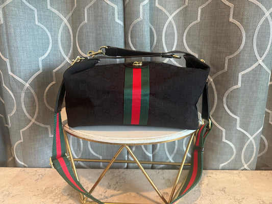 Mirror Bags- GG Hobo- Black