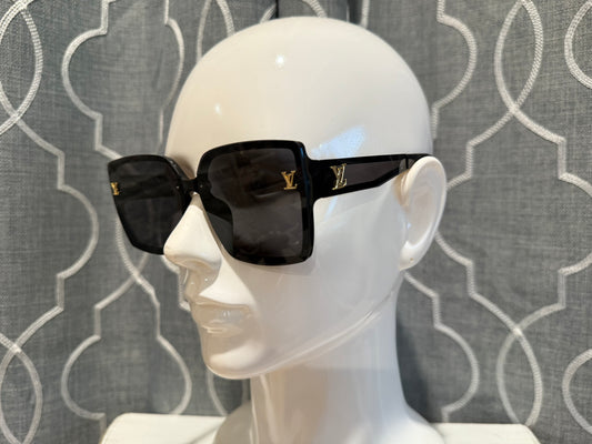 Luxury Sunglasses- Lulu Black Transparent Mono