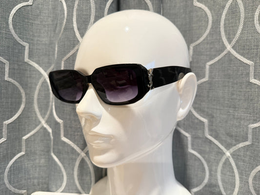 Luxury Sunglasses- YS Black and Gold Mono