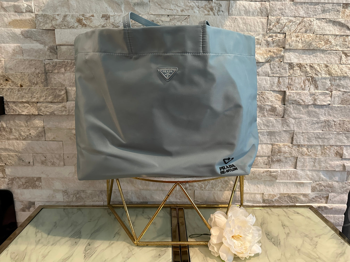 Mirror Dusty Blue Pra Tote Bag