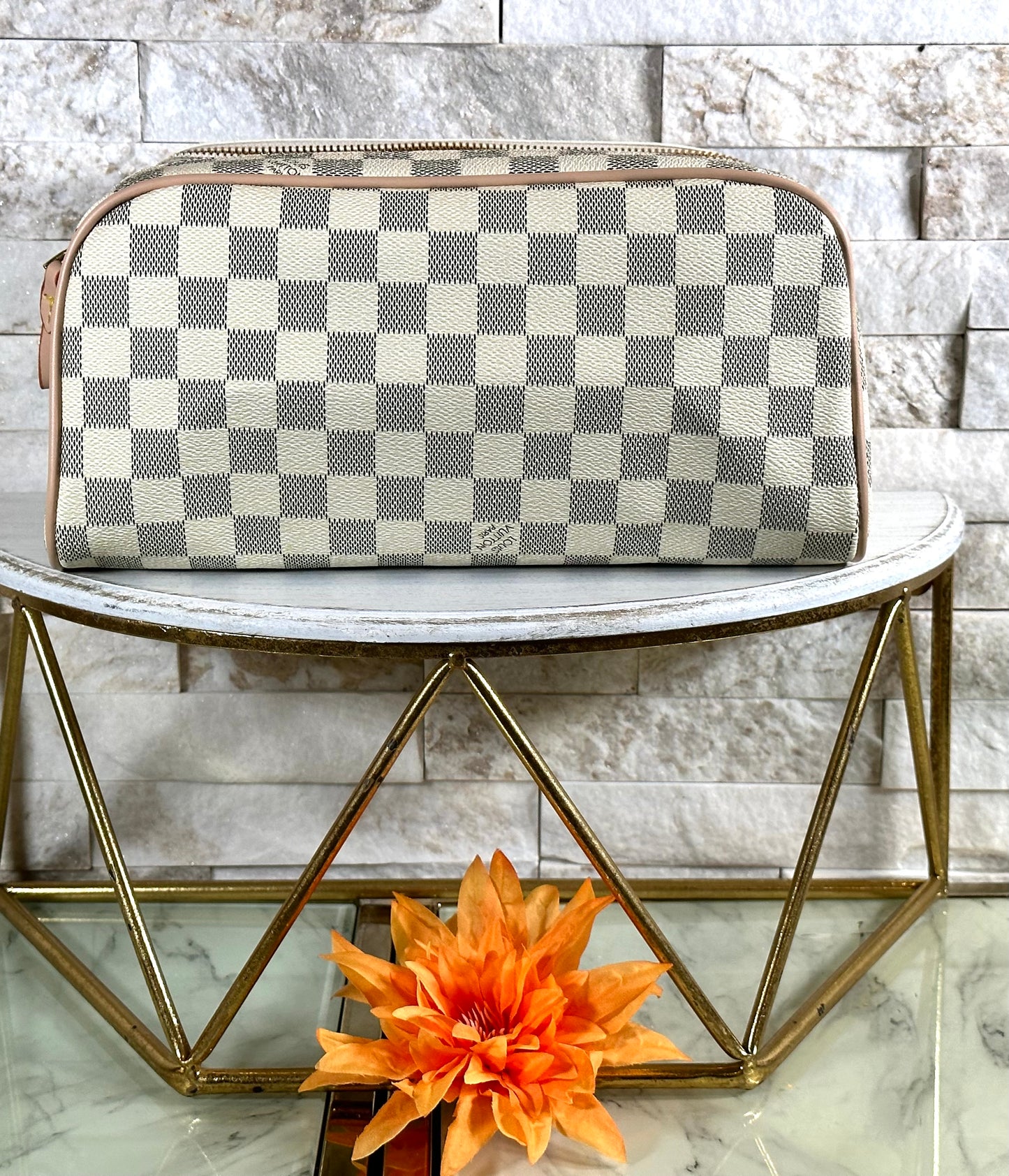 Fall New Arrivals- Mirror Set- Beige Checkered Lulu Set