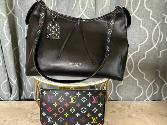 Mirror Bags- Lulu Multicolor Mono Black Carry All Vibe
