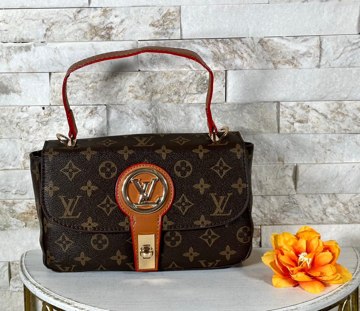 Fall New Arrivals- Mirror Bags- Black and Caramel Crossbody Bags