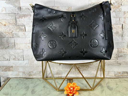 Fall New Arrivals- Mirror Bags- Large Black Monogram Lulu Handbag