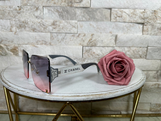 Sunglasses- CC Sparkle White 2