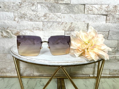 Sunglasses- CC Sparkle White