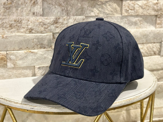 Accessories- Lulu Black Monogram Hat