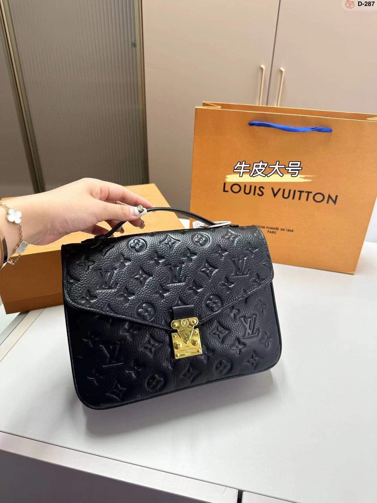 Mirror Bags- Real Leather Lulu Black Métis Bag