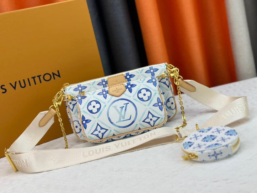 Mirror Bags- Lulu Multi Pouchette Ocean Blue