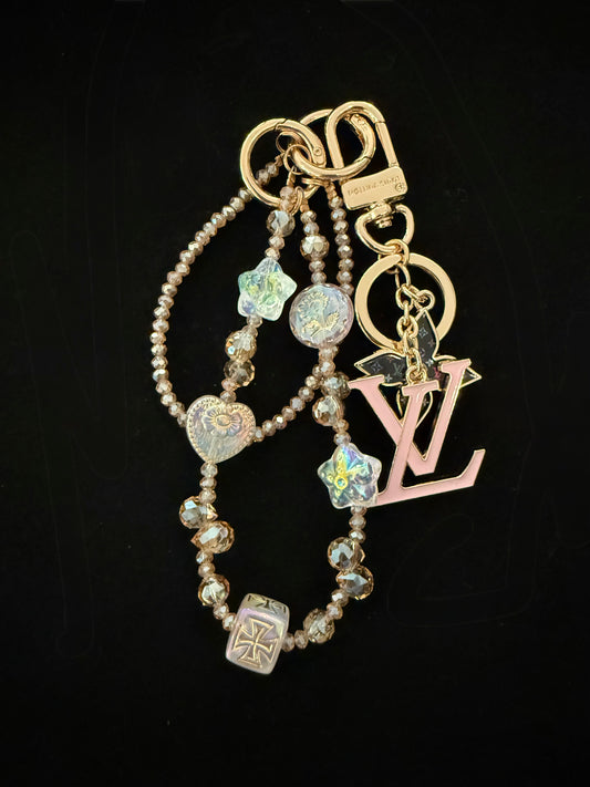 Bag Charms- Mirror Versions- Lulu Light Pink