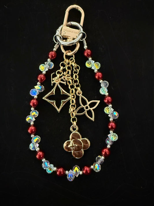 Bag Charms- Custom Mirror- Lulu Flower