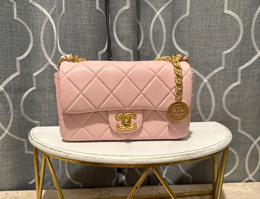 Mirror Bag- CC Pink Quilted 20