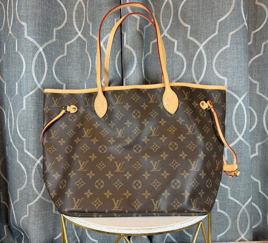 Mirror Bags- Lulu MM Neverful Mono Tan Interior