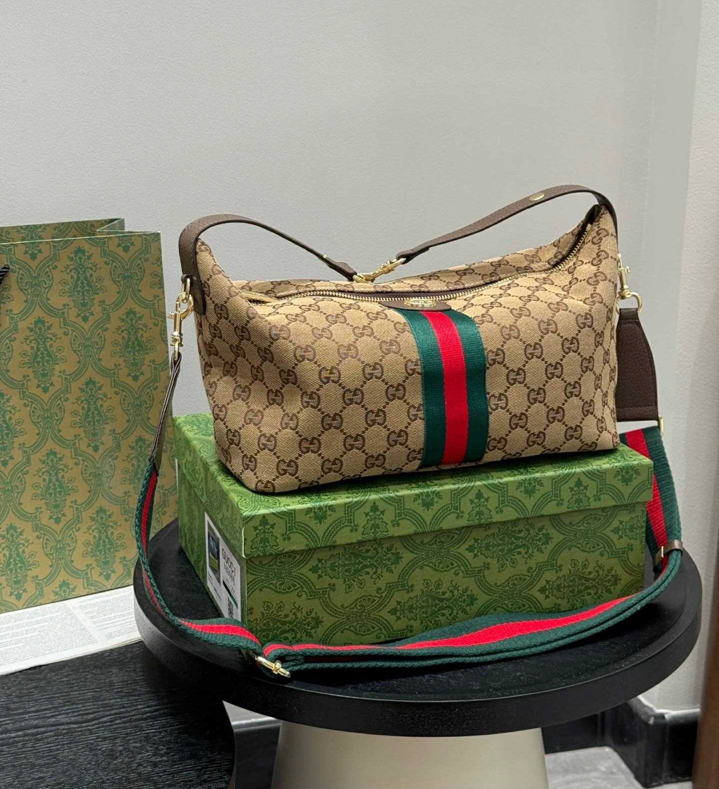 Mirror Bags- GG Hobo- Brown
