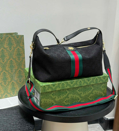 Mirror Bags- GG Hobo- Black