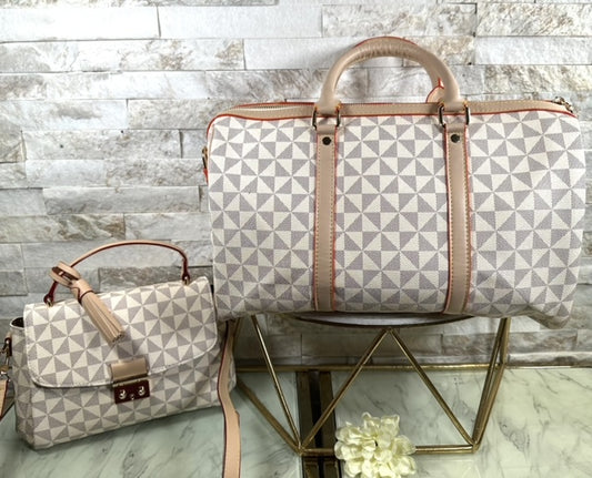 Beige Lulu Inspired Travel Set