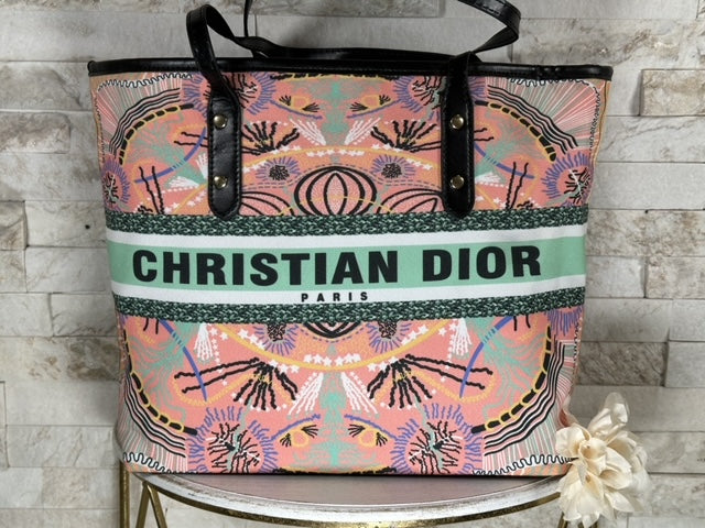 Mirror Bags- Multi Color Pink CD Tote