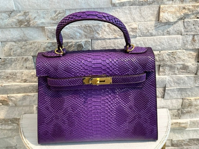 Purple Croc KK Bag