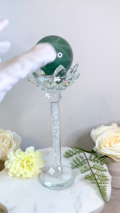 Green Moonstone Sphere 1
