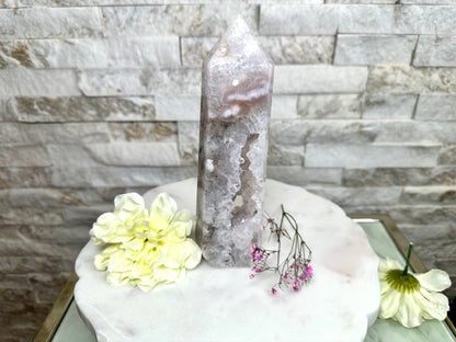 Flower Agate Tower Set 1
