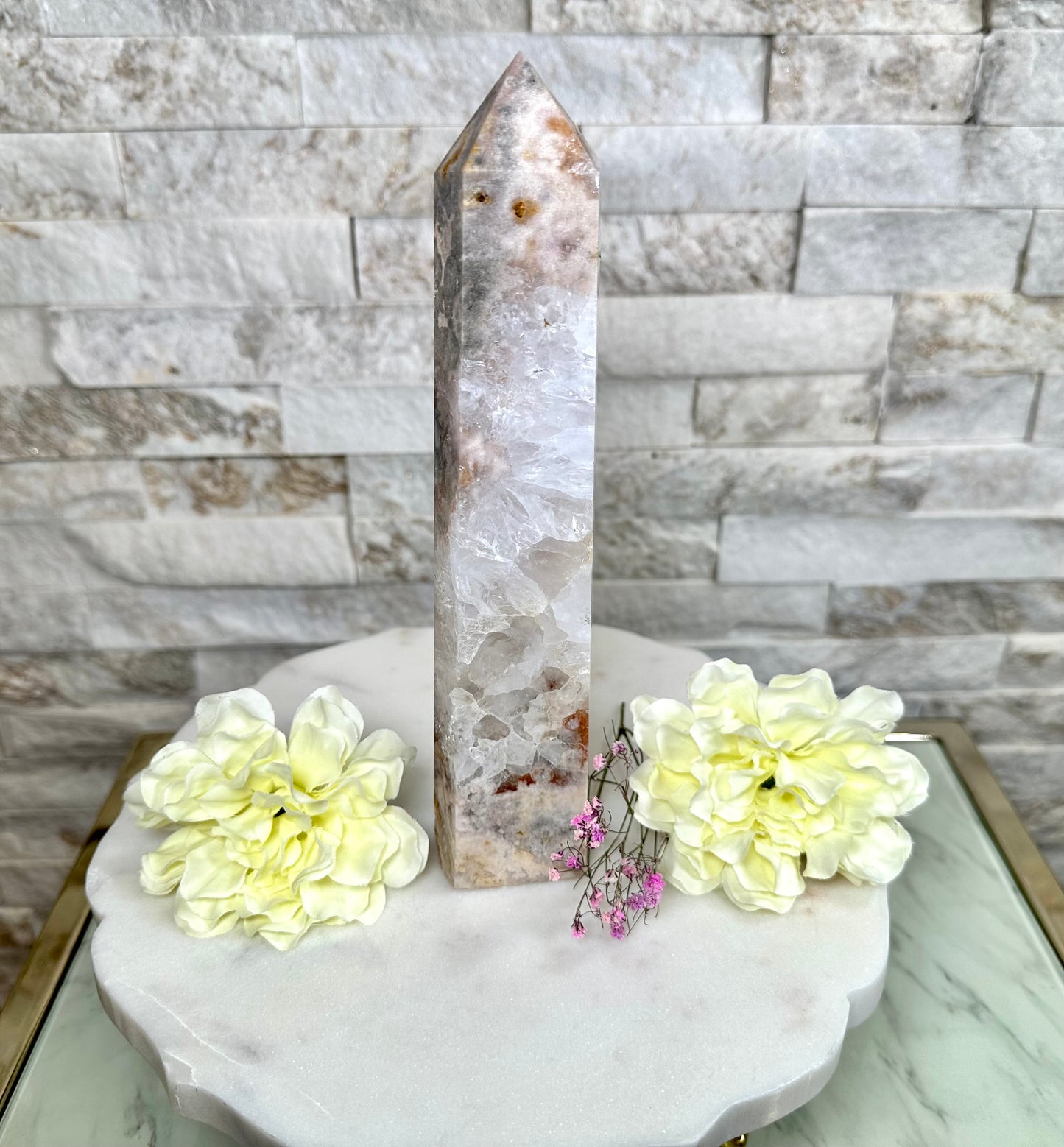 Flower Agate Tower Set 1
