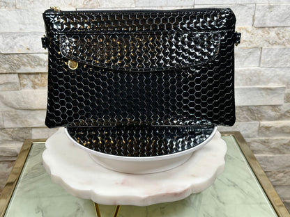 Glossy Crossbody/Wristlet Bag