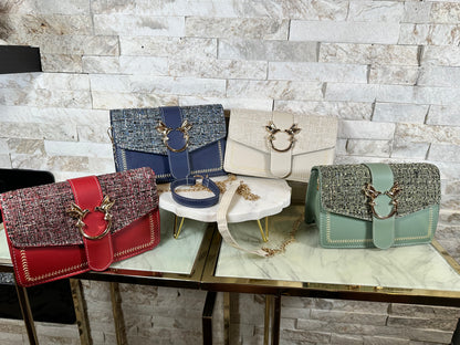 Lovebird Tweed Crossbody