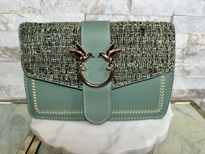 Lovebird Tweed Crossbody