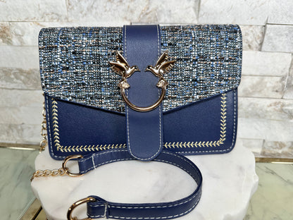 Lovebird Tweed Crossbody