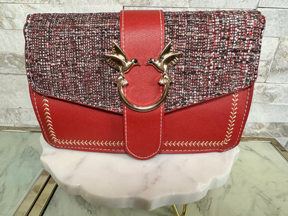 Lovebird Tweed Crossbody