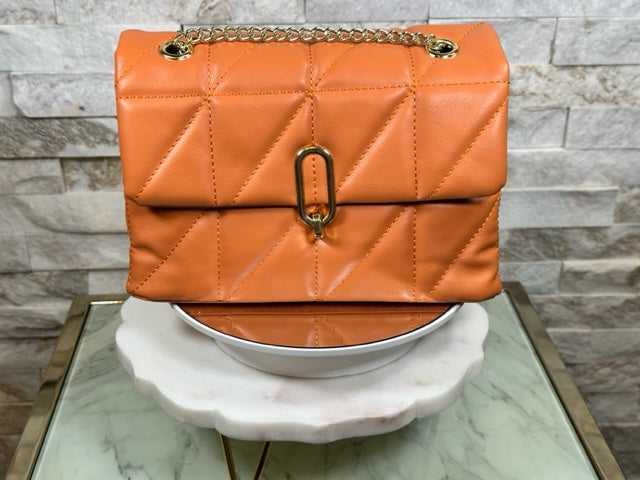 Soft Leather Diamond Lattice Shoulder/Crossbody Bags